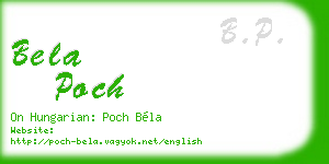 bela poch business card